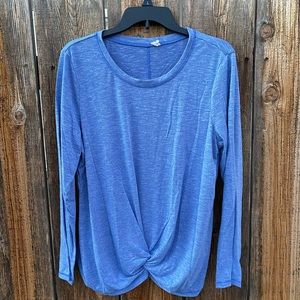 Ideology Long Sleeve Top (blue)